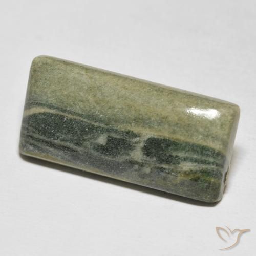 18.92 ct Multicolor Jasper Stone, Natural Jasper in Baguette Cabochon Shape for Sale