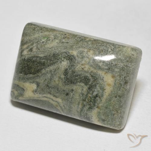 35.49 ct Multicolor Jasper Stone, Natural Jasper in Baguette Cabochon Shape for Sale
