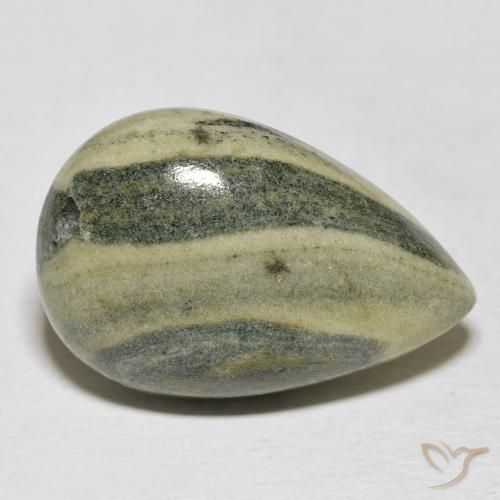 22.09 ct Multicolor Jasper Stone, Natural Jasper in Pear Cabochon Shape for Sale