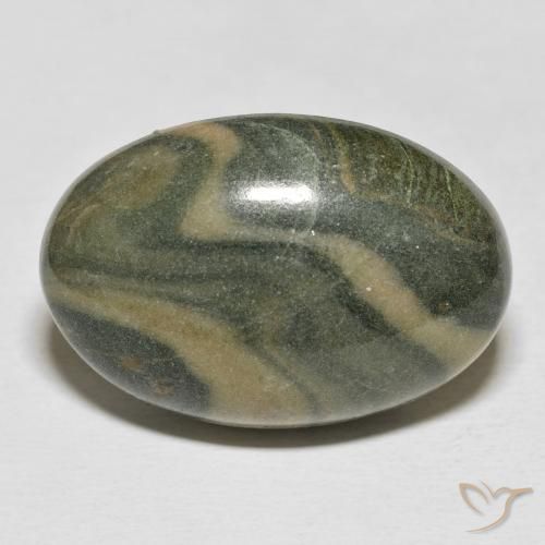 34.29ct Natural Multicolor Jasper, Oval, Opaque