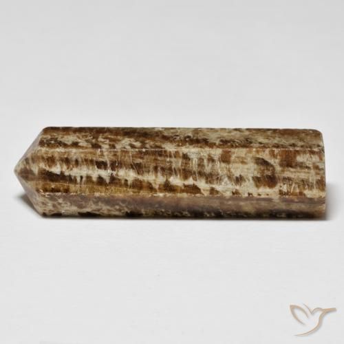 35.32 ct Brown Jasper Stone, Natural Jasper in Pencil Cut Shape for Sale