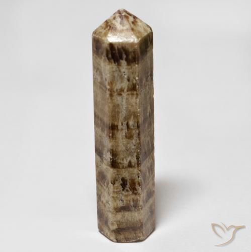 25.64 ct Brown Jasper Gemstone, Jasper Gem in Pencil Cut Shape for Sale.