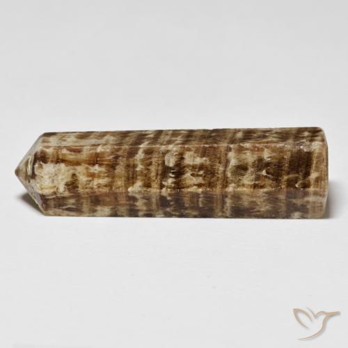 33.49 ct Brown Jasper Stone, Natural Jasper in Pencil Cut Shape for Sale