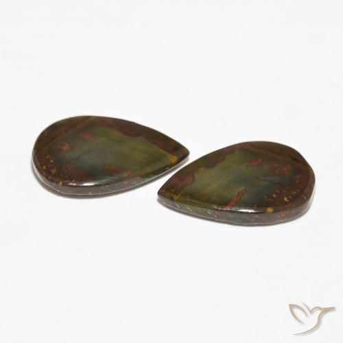 Jasper Gemstones in 19 x 12.5 mm Size for Sale, Jasper Stones in Multicolor Color