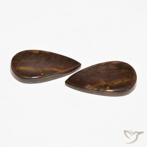 Jasper Gemstones in 20.4 x 11.9 mm Size for Sale, Jasper Stones in Multicolor Color