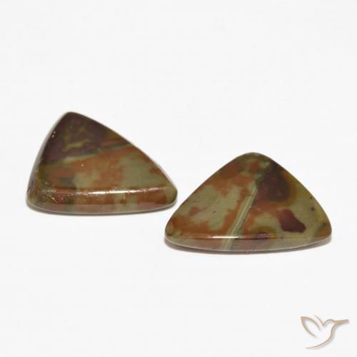 Jasper Gemstones in 17.4 x 13.4 mm Size for Sale, Jasper Stones in Multicolor Color