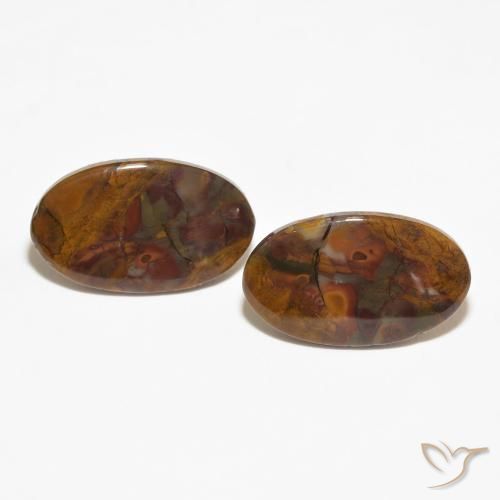 16.02ctw Natural Multicolor Jasper, Oval, Opaque