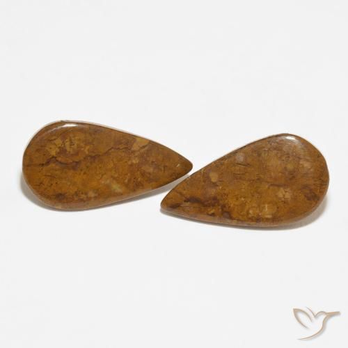 13.73ctw Natural Multicolor Jasper, Pear Shape, Opaque