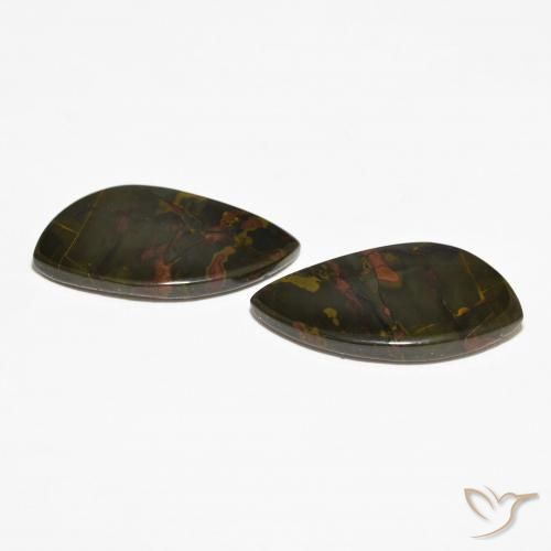 Jasper Gemstones in 24.9 x 13.2 mm Size for Sale, Jasper Stones in Multicolor Color