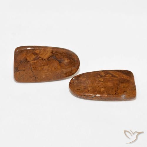 15.61 ctw Multicolor Jasper Stones, Natural Jasper in Fancy Cabochon Shape for Sale