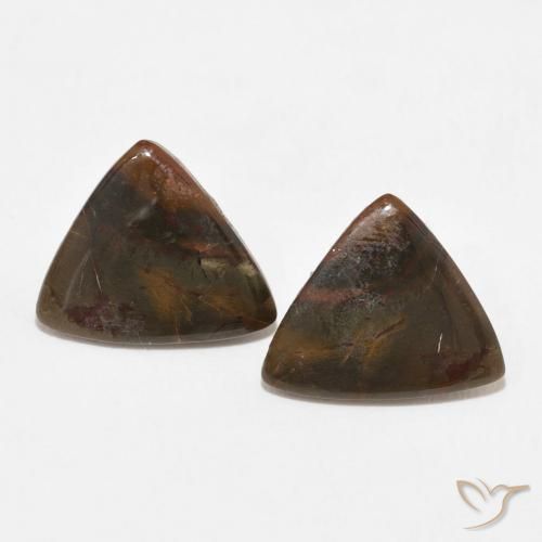 10.73ctw Natural Multicolor Jasper, Trillion, Opaque