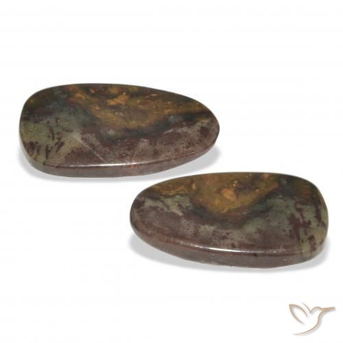 Jasper Gemstones in 22 x 12.6 mm Size for Sale, Jasper Stones in Multicolor Color