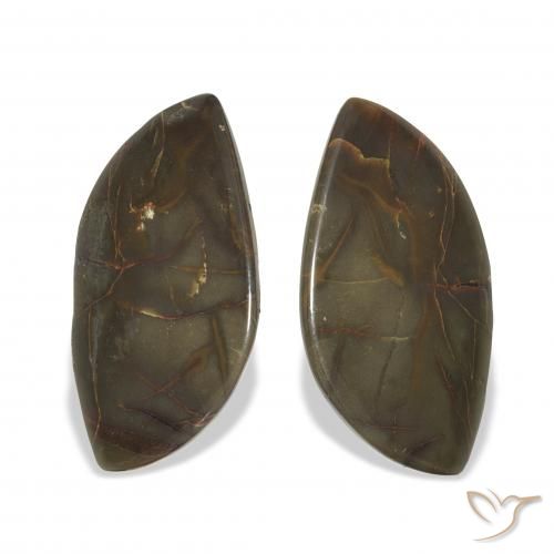 19.01ctw Natural Multicolor Jasper, Fancy, Opaque