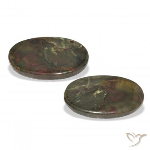 Jasper Gemstones in 21.9 x 14.5 mm Size for Sale, Jasper Stones in Multicolor Color