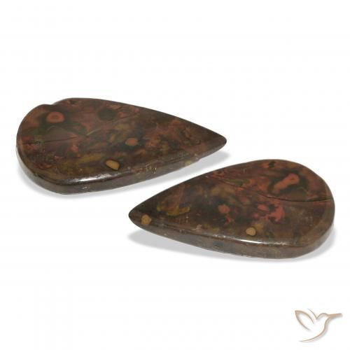 Jasper Gemstones in 24.2 x 13.8 mm Size for Sale, Jasper Stones in Multicolor Color