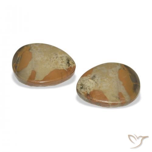Jasper Gemstones in 16.4 x 14.2 mm Size for Sale, Jasper Stones in Multicolor Color