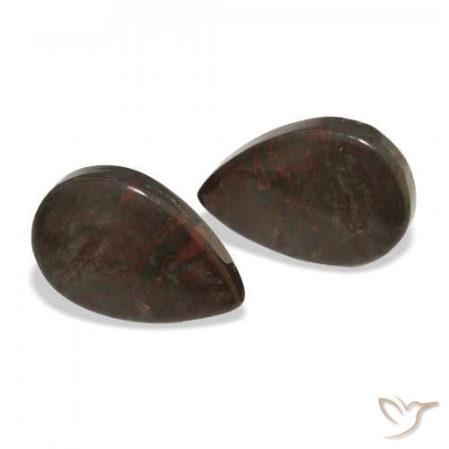 12.39 ctw Multicolor Jasper Stones, Natural Jasper in Pear Cabochon Shape for Sale