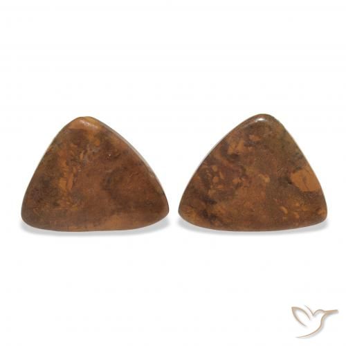 11.39ctw Natural Multicolor Jasper, Trillion, Opaque