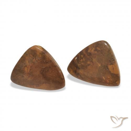 11.39 ctw Multicolor Jasper Stones, Natural Jasper in Trillion Cabochon Shape for Sale