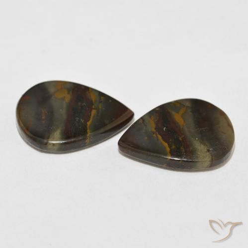 Jasper Gemstones in 18.8 x 14.4 mm Size for Sale, Jasper Stones in Multicolor Color