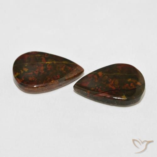 Jasper Gemstones in 15.3 x 11.1 mm Size for Sale, Jasper Stones in Multicolor Color