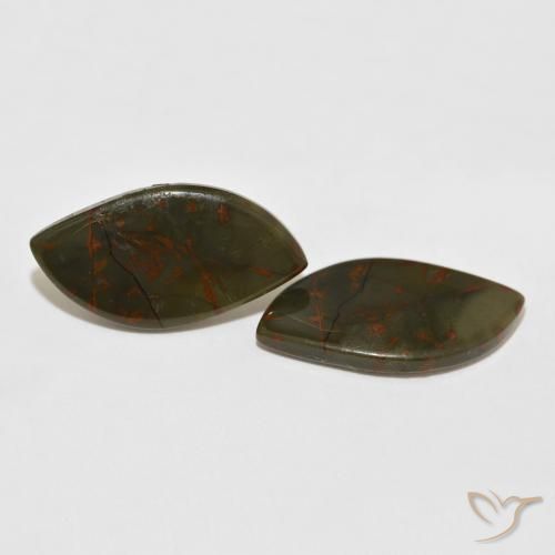 20.24 ctw Multicolor Jasper Stones, Natural Jasper in Fancy Cabochon Shape for Sale
