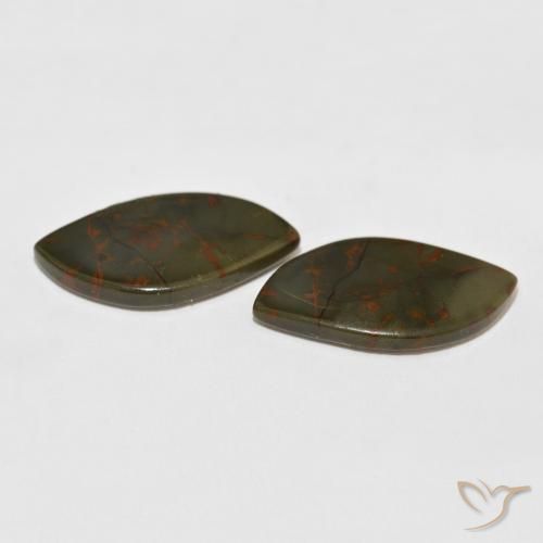 Jasper Gemstones in 25.7 x 13.3 mm Size for Sale, Jasper Stones in Multicolor Color
