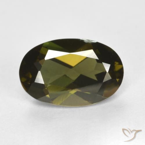 1.24ct Natural Greenish Brown Kornerupine, Oval, VVS-VS