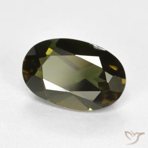 1.24 ct Brown Kornerupine Stone, Natural Kornerupine in Oval Facet Shape for Sale