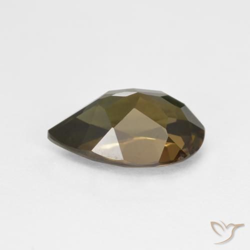 Kornerupine Gemstone in 9 x 6 mm (calibrated) Size for Sale, Kornerupine Stone in Dark Brown Color