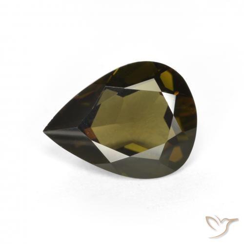 1.54 ct Pear Cut Kornerupine, 9.1 x 6.9 mm From Sri Lanka, Photo A