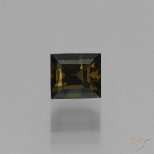 1,09 ct baguetteschliff Kornerupin aus Sri Lanka, Größe: 5,4 x 4,8mm, Reinheit: VVS, Garantiert echter Edelstein, 1 Stück Kornerupin in Schokoladenbraun Farbe, Mohs-Härte von 6,5 - 7 Geeignet für den täglichen Gebrauch im Schmuck, Photo A