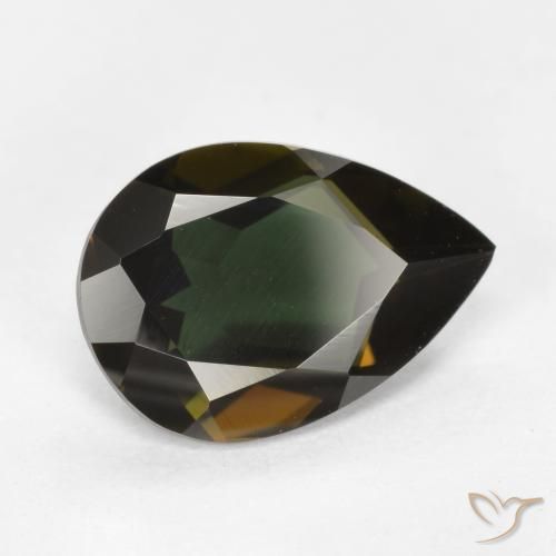 1.19 ct Brown Kornerupine Stone, Natural Kornerupine in Pear Facet Shape for Sale