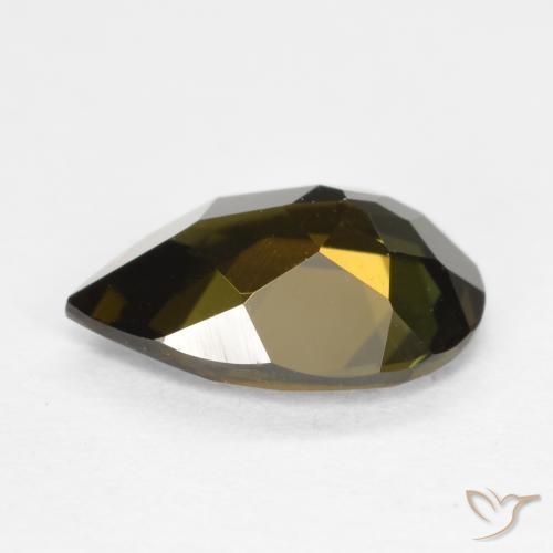 Kornerupine Gemstone in 9 x 6 mm (calibrated) Size for Sale, Kornerupine Stone in Greenish Brown Color