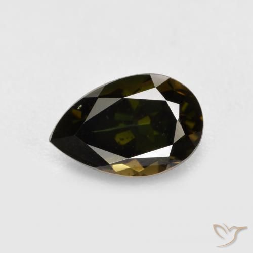 1.05 ct Brown Kornerupine Stone, Natural Kornerupine in Pear Facet Shape for Sale