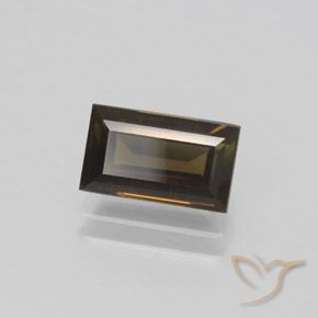 1.59 ct Brown Kornerupine Stone, Natural Kornerupine in Baguette Facet Shape for Sale