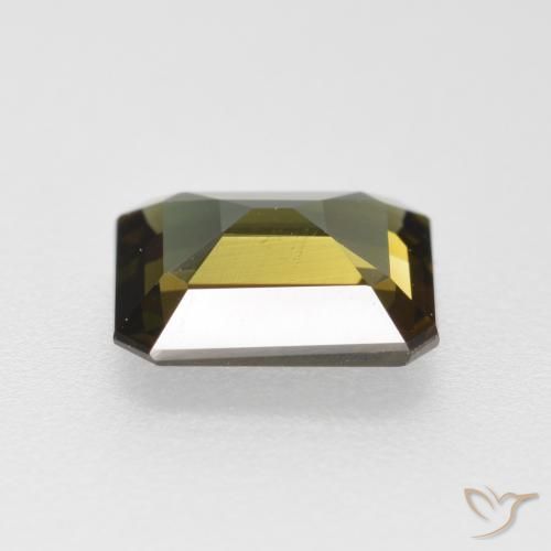 Kornerupine Gemstone in 7.1 x 6.2 mm Size for Sale, Kornerupine Stone in Greenish Brown Color