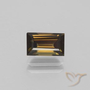 1.40ct Natural Cinnamon Brown Kornerupine, Baguette, VVS-VS