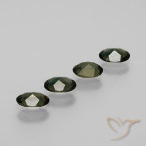 Kornerupine Gemstones in 6 x 4 mm (calibrated) Size for Sale, Kornerupine Stones in Brownish Green Color