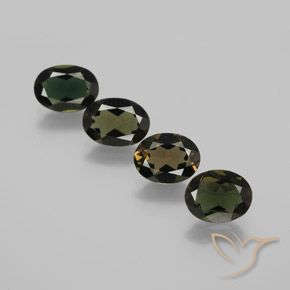 3.30 ctw Green Kornerupine Stones, Natural Kornerupine in Oval Facet Shape for Sale