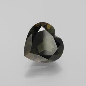 2.50 ct Green Kornerupine Stone, Natural Kornerupine in Heart Facet Shape for Sale