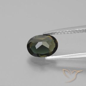 Kornerupine Gemstone in 8 x 6 mm (calibrated) Size for Sale, Kornerupine Stone in Greenish Brown Color