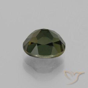 Kornerupine Gemstone in 7.5 x 6.5 mm Size for Sale, Kornerupine Stone in Medium Brown Color