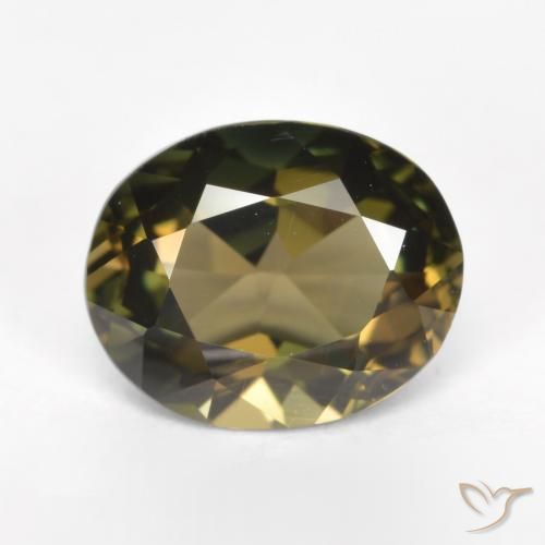 1.58ct Natural Greenish Brown Kornerupine, Oval, VVS