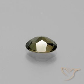 Kornerupine Gemstone in 8.5 x 6.4 mm Size for Sale, Kornerupine Stone in Greenish Brown Color