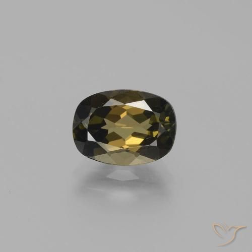 1.78 ct Brown Kornerupine Gemstone, Kornerupine Gem in Cushion-Cut Shape for Sale.