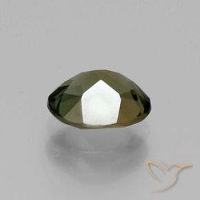 Kornerupine Gemstone in 7.3 x 6.1 mm Size for Sale, Kornerupine Stone in Greenish Brown Color
