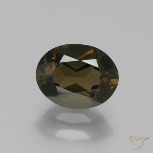 1.20ct Natural Greenish Brown Kornerupine, Oval, VVS-VS