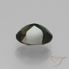 Kornerupine Gemstone in 7.4 x 5.8 mm Size for Sale, Kornerupine Stone in Greenish Brown Color