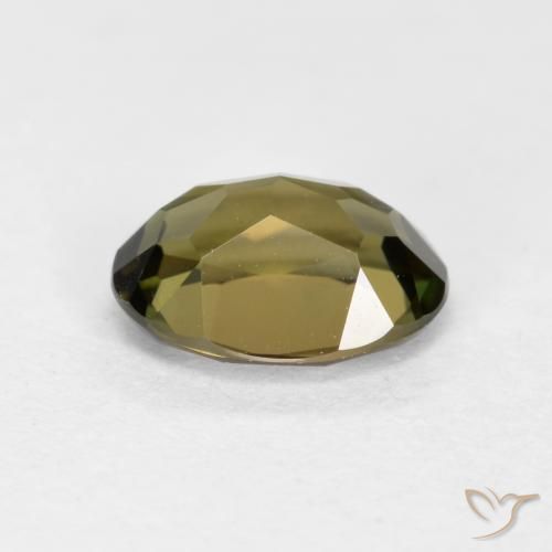 Kornerupine Gemstone in 7.1 x 5.3 mm Size for Sale, Kornerupine Stone in Cool Brown Color